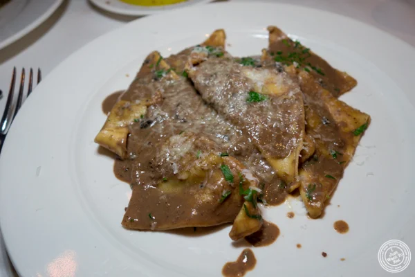 Beef cheek ravioli at Babbo Ristorante e Enoteca in NYC, NY
