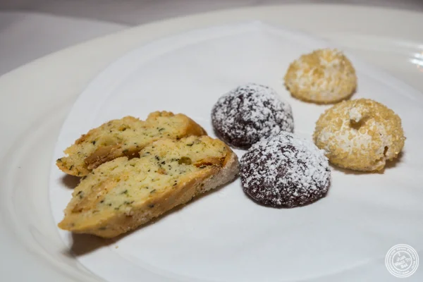Italian cookies at Babbo Ristorante e Enoteca in NYC, NY