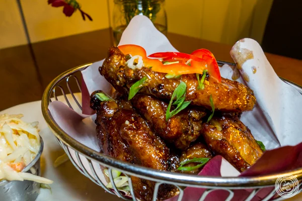Chicken wings at Chat'n Chew in NYC, NY