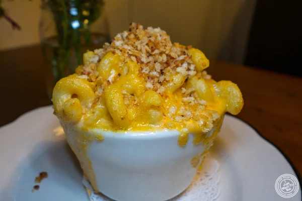 Mac and cheese at Chat'n Chew in NYC, NY