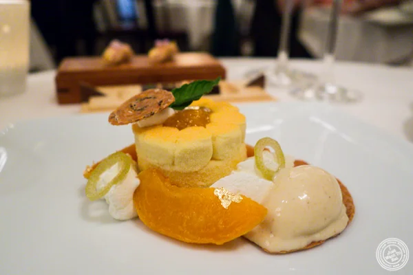 Apricot cake at Daniel in NYC, NY