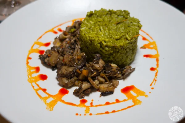 Mushroom medley at Junoon in NYC, NY