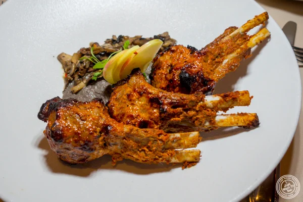 Lamb chops at Junoon in NYC, NY