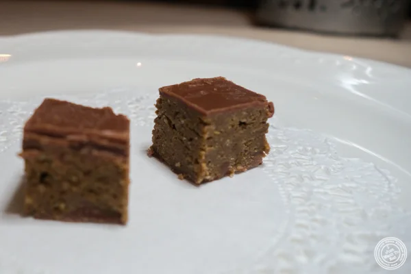 Pistachio chocolate biscuit at Junoon in NYC, NY