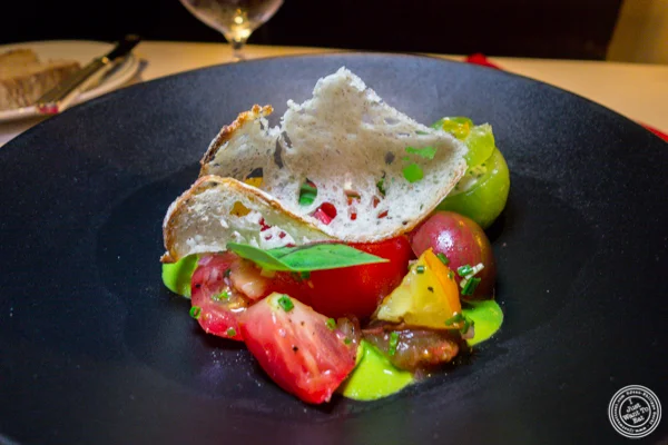 Tomato salad at Café Boulud in NYC, NY
