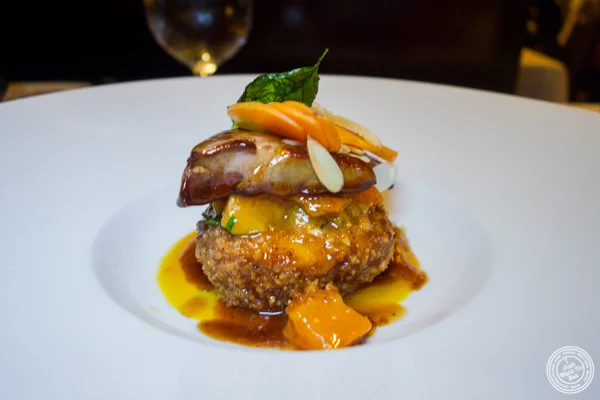Seared foie gras at Café Boulud in NYC, NY