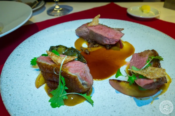 Duck at Café Boulud in NYC, NY