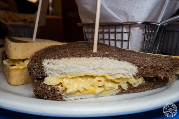 Mac'n grilled cheese at Big Daddy's Diner in NYC, NY