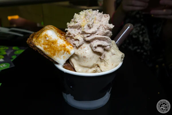 Liquid nitrogen ice cream from Cryo Cream at LSC After Dark