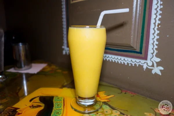 Mango lassi at Vatan in Murray Hill
