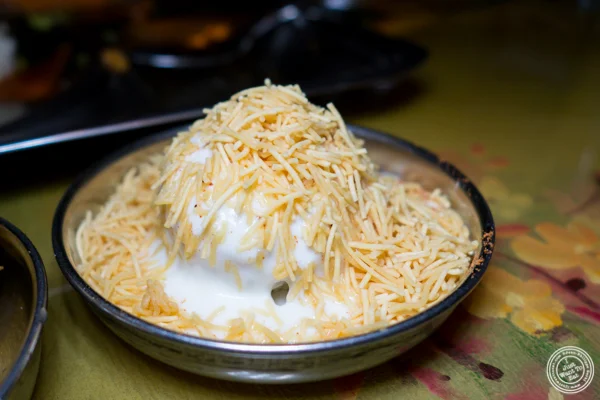 Sev puri at Vatan in Murray Hill