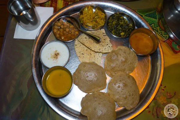 Entree thali at Vatan in Murray Hill