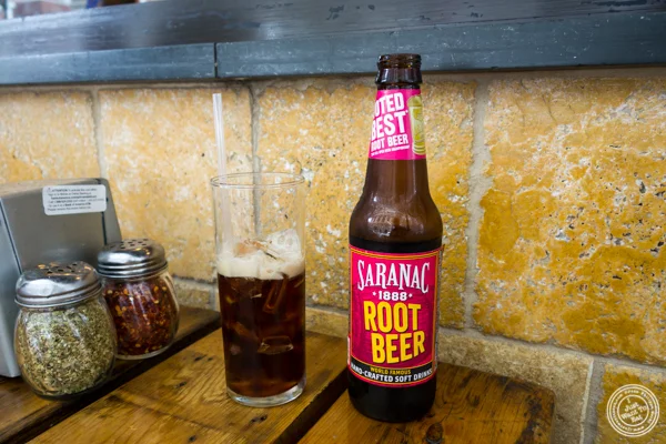 Root beer at Tappo Thin Crust Pizza in NYC, NY
