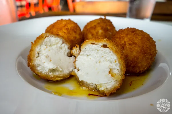 Fried goat cheese at Cata on the Lower East Side