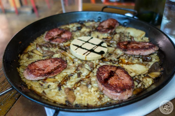 Duck paella at Cata on the Lower East Side