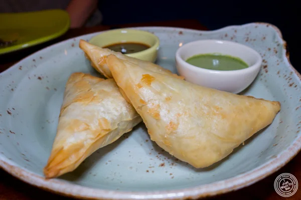 Samosas at Soul Curry in Hoboken, NJ