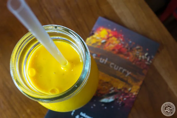 Mango lassi at Soul Curry in Hoboken, NJ 