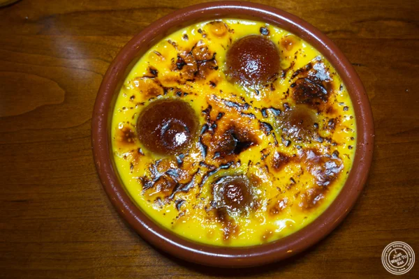 Gulab jamun creme brûlée at Soul Curry in Hoboken, NJ