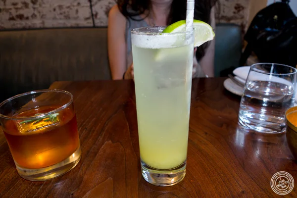 Non alcoholic beverage at The Musket Room in NYC