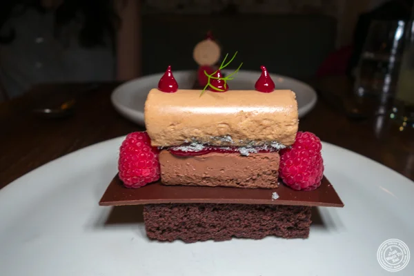 Chocolate cake at The Musket Room in NYC