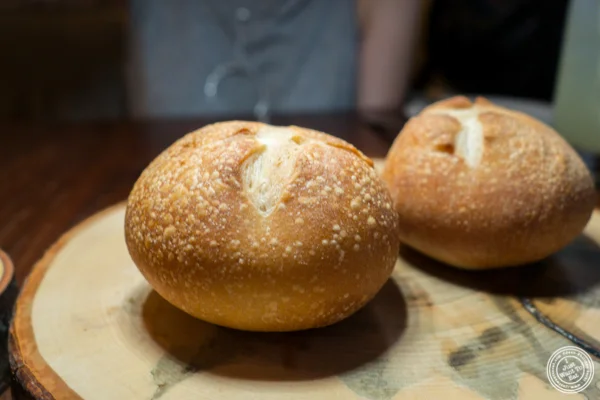 Sourdough bread at The Musket Room in NYC