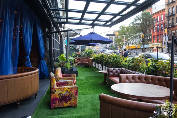 Outdoor area at Vandal in the Lower East Side