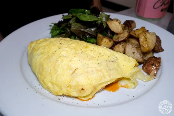 Ratatouille omelet at La Bergamote in Chelsea