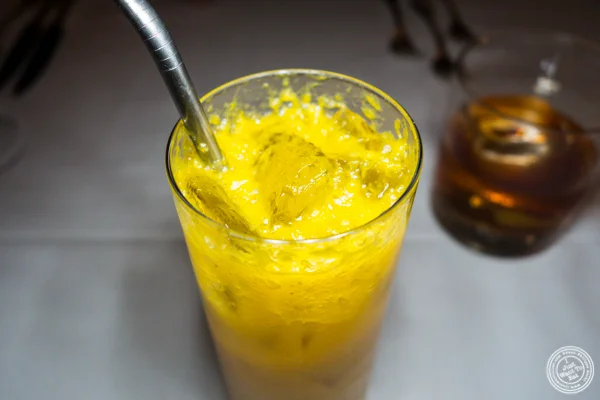 Orange and ginger soda at Elizabeth's Gone Raw in Washington DC