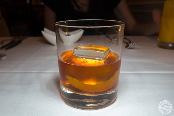 Maple old fashioned at Elizabeth's Gone Raw in Washington DC