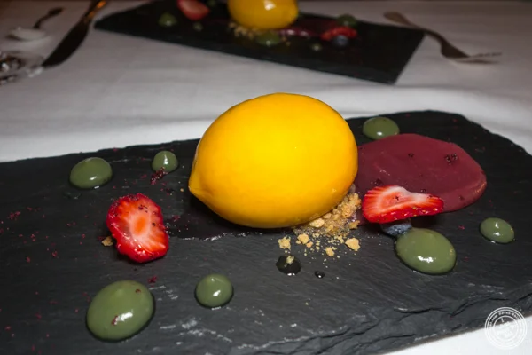 Meyer lemon confit at Elizabeth's Gone Raw in Washington DC