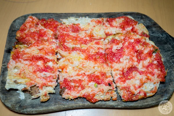 Pan de cristal con tomate at Jaleo in Washington DC