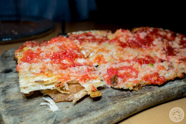 Pan de cristal con tomate at Jaleo in Washington DC