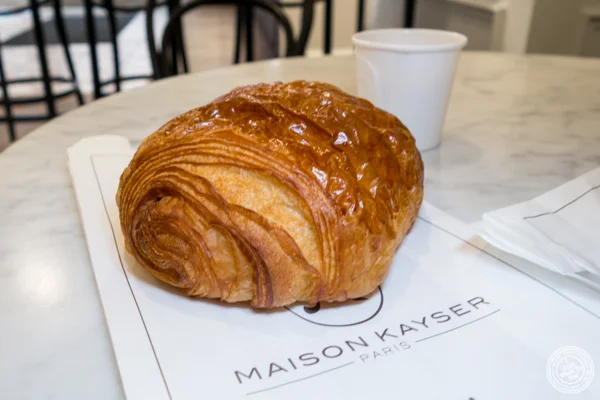 Chocolate croissant at Maison Kayser in Washington DC