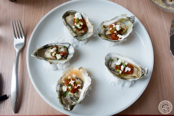 Oysters saganaki at Zaytinya in Washington DC