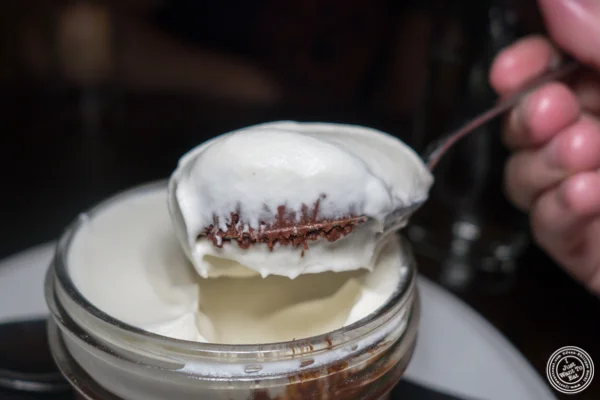 Chocolate mousse at Le Privé in NYC, NY