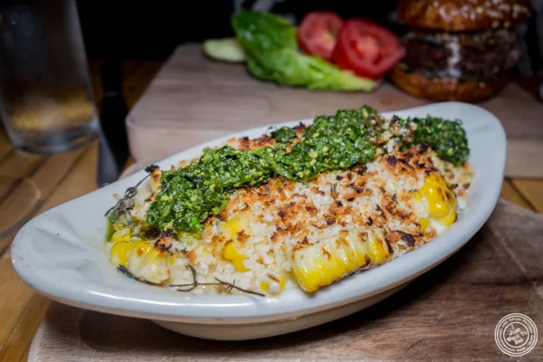 Creamy corn gratin at Saxon+Parole in NYC, NY