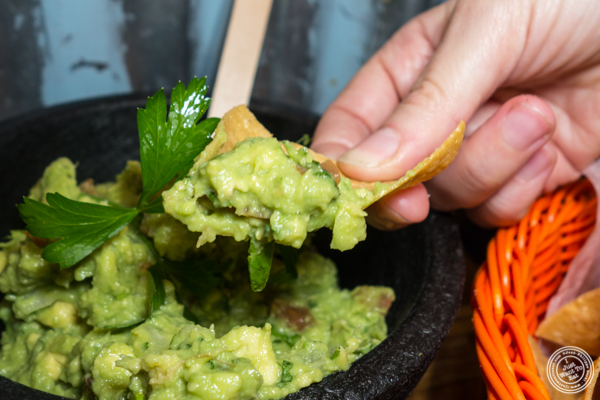 Guacamole at American Hall Beer and Arcade in NYC, NY