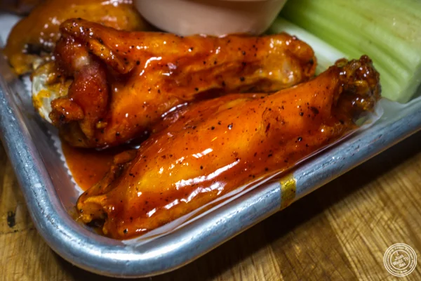Buffalo wings at American Hall Beer and Arcade in NYC, NY