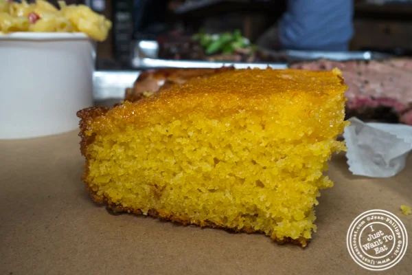 Corn bread at Hometown Bar-B-Que in Brooklyn