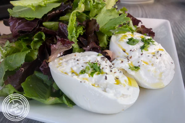 Burrata salad at Dolce & Salato in Hoboken, NJ