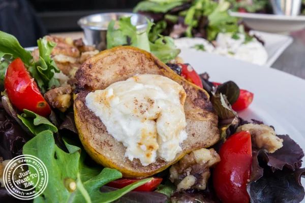 Pear and goat cheese salad at Dolce & Salato in Hoboken, NJ