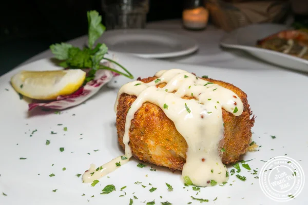 Crab cake at Empire Steakhouse in NYC, NY