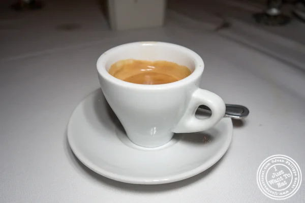 Decaf espresso at Empire Steakhouse in NYC, NY