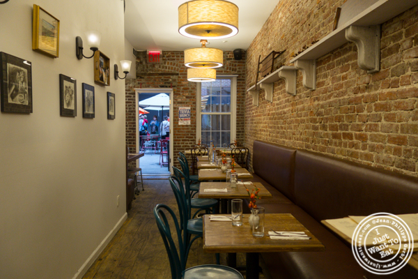 Dining room at The Freckled Moose in Astoria, Queens