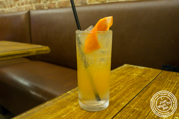 Signature cocktail at The Freckled Moose in Astoria, Queens