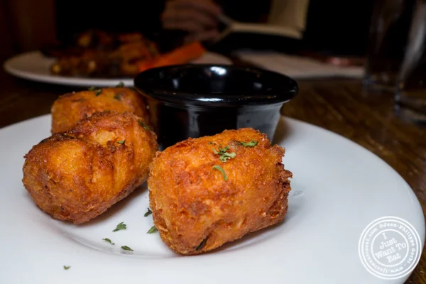 Crab tater tots at The Freckled Moose in Astoria, Queens