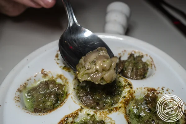 Escargots at Delice & Sarrasin in the West Village