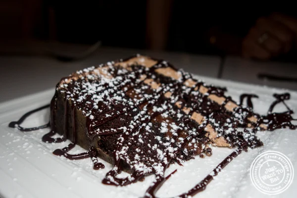 Chocolate almond cake at Delice & Sarrasin in the West Village
