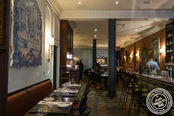 Bar area at Rotisserie Georgette in NYC, NY