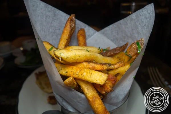 French fries at Rotisserie Georgette in NYC, NY